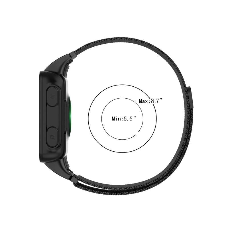 For Garmin Forerunner 35 / 30 Milanese Watch Band(Black)