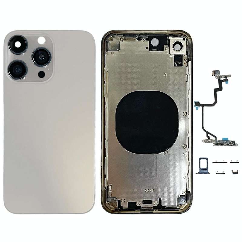 Back Cover with Appearance Imitation of iP15 Pro for iPhone XR(Titanium Gray)
