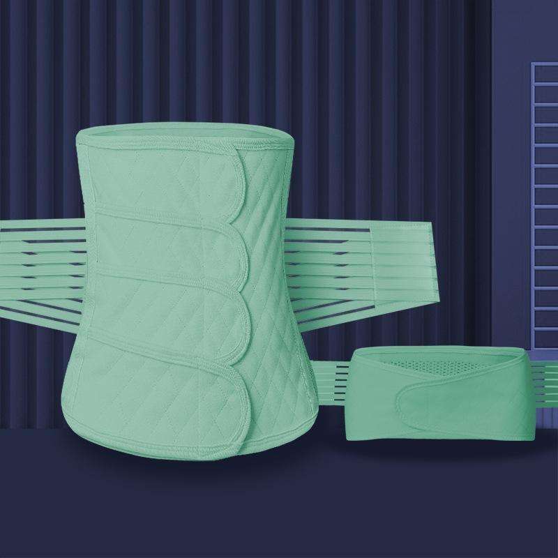Postpartum Abdomen Belt Corset Belt Can Wear Elastic Abdomen Belt In All Seasons, Size: L(Green T...