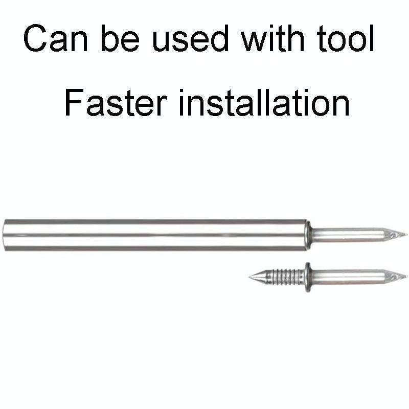 50pcs+1 Tool Skirting Non-Punch Markless Nails Single Headed Bi-Directional Crook Nails Bagged