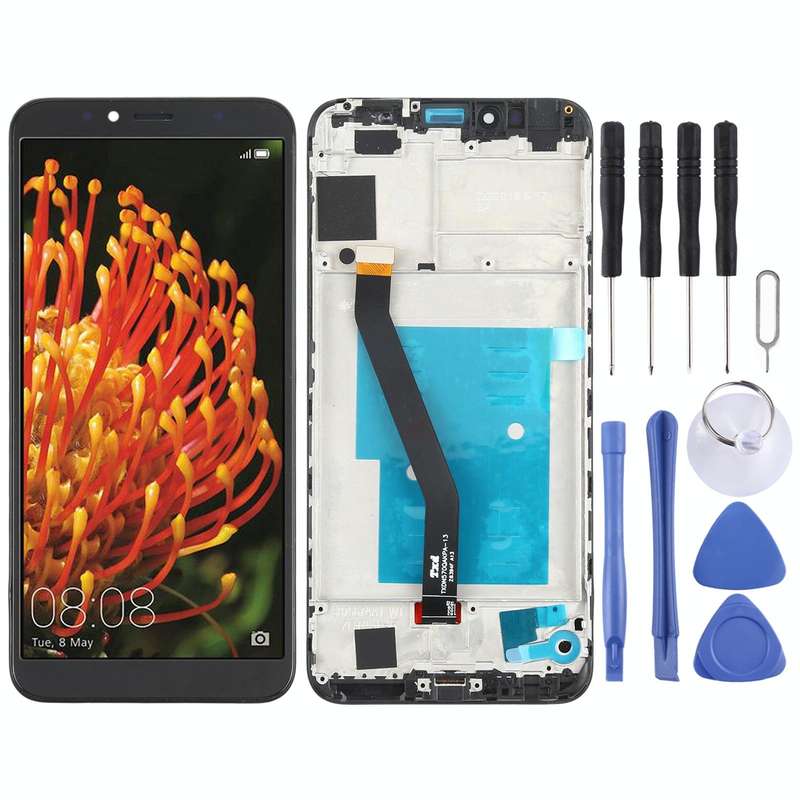 OEM LCD Screen for Huawei Y6 (2018) Digitizer Full Assembly with Frame(Black)