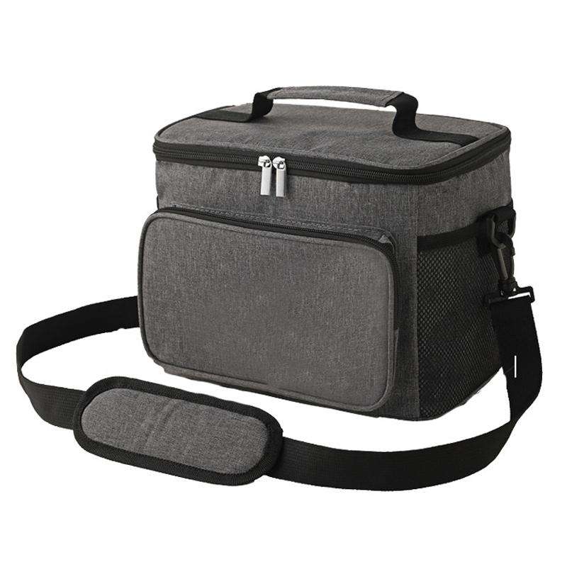 10L Waterproof Oxford Cloth Picnic Bag Outdoor Ice Pack Thickened Portable Insulation Bag(Gray)