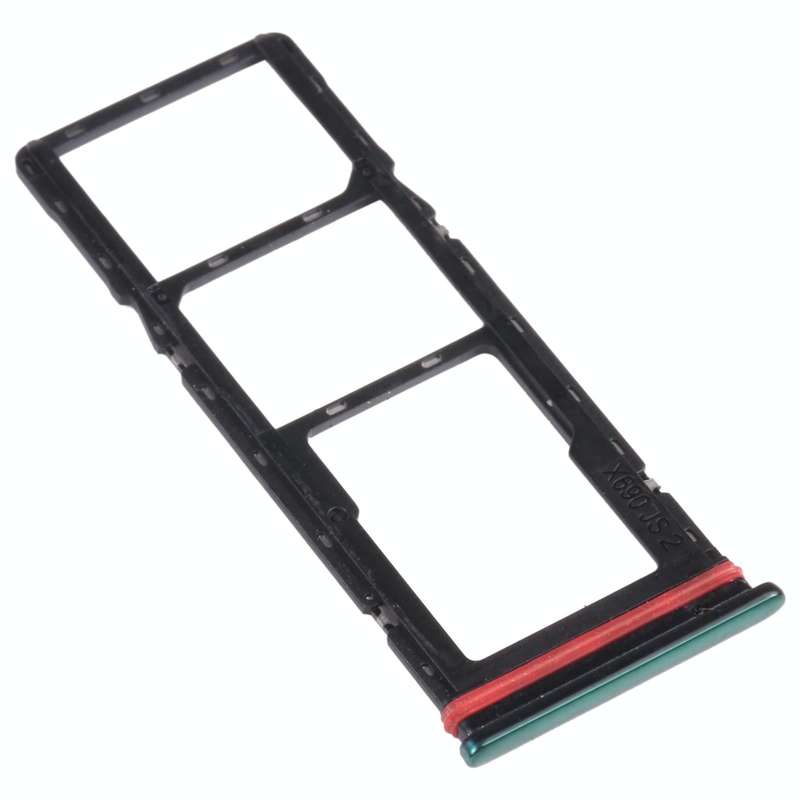 For Infinix Hot 9 X655C X655 X655D SIM Card Tray + SIM Card Tray + Micro SD Card Tray (Green)