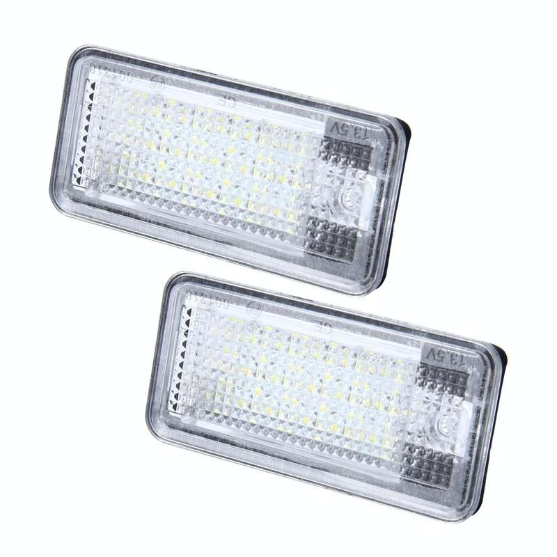2 PCS License Plate Light with 24 SMD-3528 Lamps for Audi