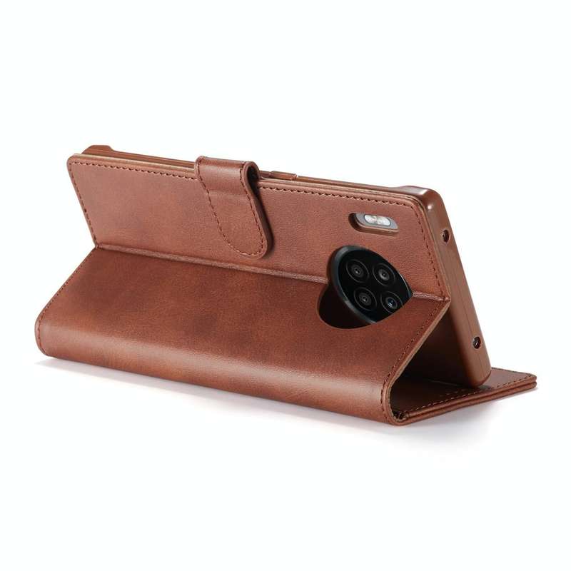 For Honor 50 Lite LC.IMEEKE Calf Texture Flip Leather Phone Case(Brown)