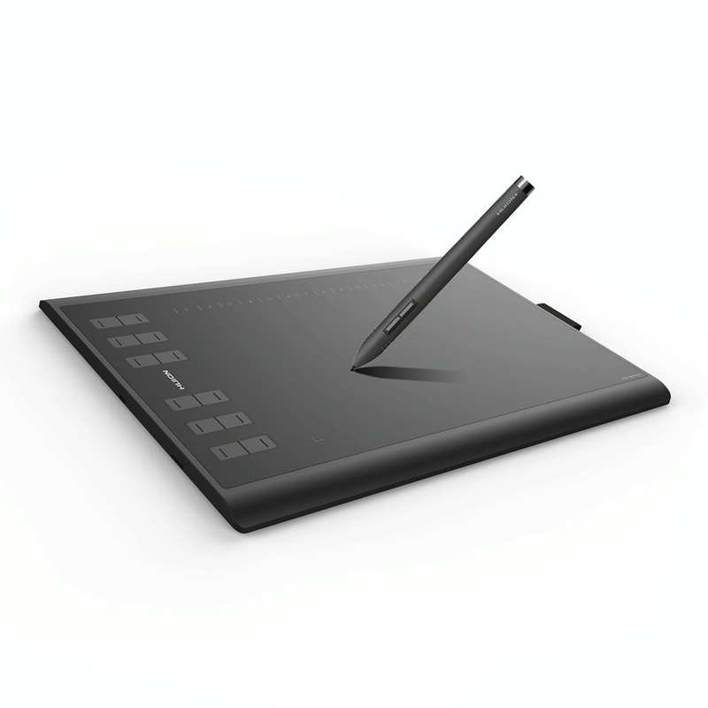 HUION Inspiroy Series 1060Plus (8192) 5080LPI Professional Art USB Graphics Drawing Tablet for Wi...