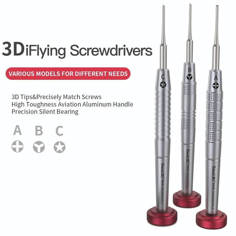Qianli iFlying 3D Aluminum Handle Anti-slip Screwdriver, Philips