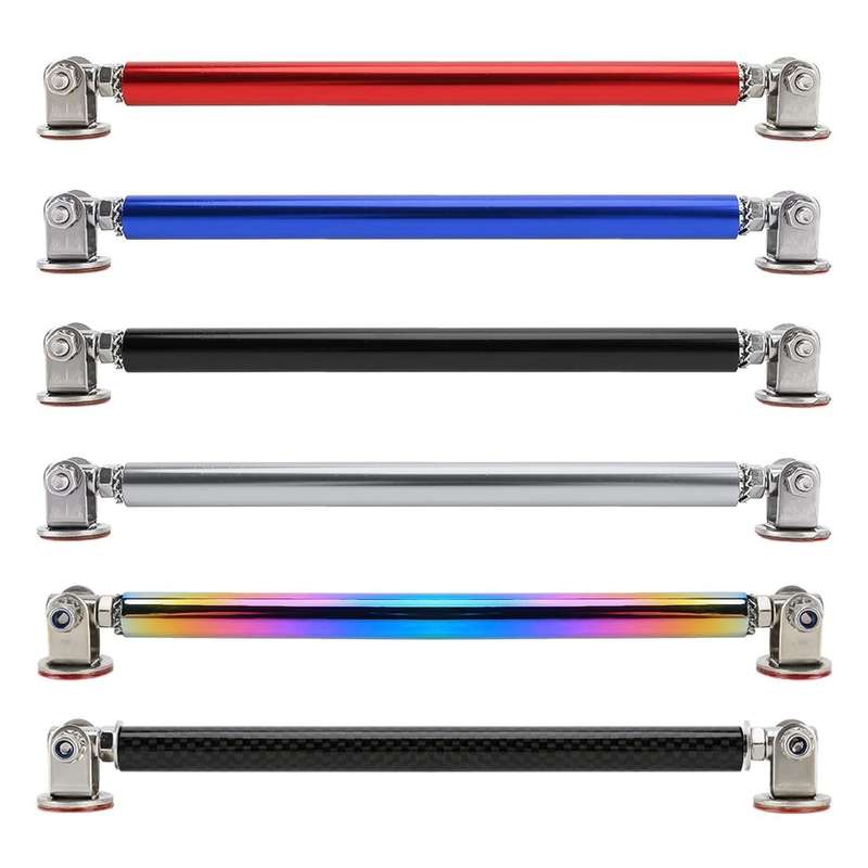 2 PCS Car Modification Adhesive Surrounded Rod Lever Front and Rear Bars Fixed Front Lip Back Sho...