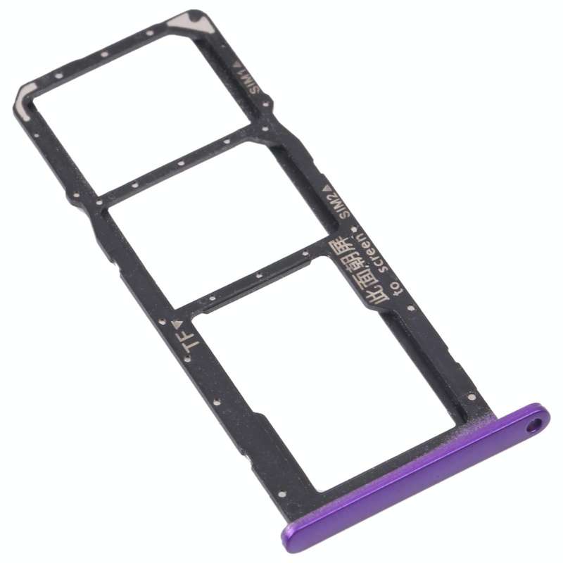 SIM Card Tray + SIM Card Tray / Micro SD Card Tray for Huawei Enjoy 20e (Purple)