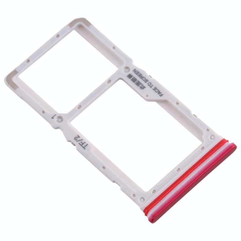 SIM Card Tray + SIM / Micro SD Card Tray for Xiaomi Redmi K30 4G(Red)