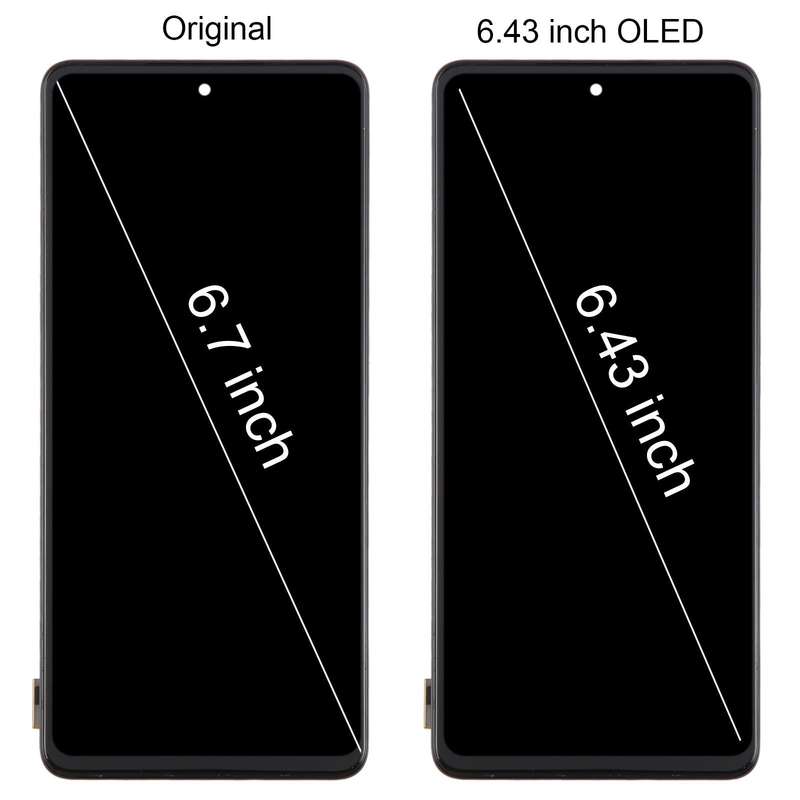 For Samsung Galaxy M52 5G SM-M526B 6.43inch OLED LCD Screen Digitizer Full Assembly with Frame