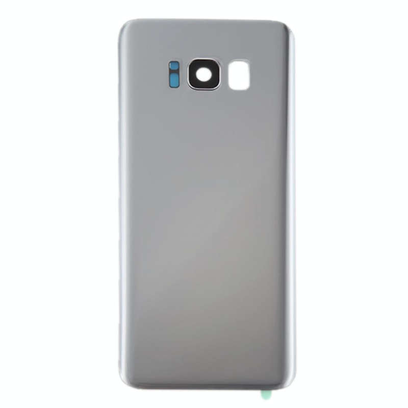 For Galaxy S8+ / G955 Battery Back Cover with Camera Lens Cover & Adhesive (Silver)