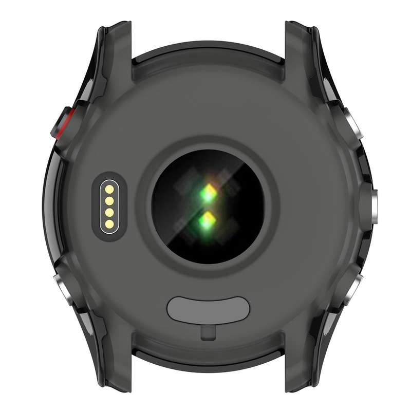 For Garmin Forerunner 255 PC Tempered Film Full Body Watch Case(Black)