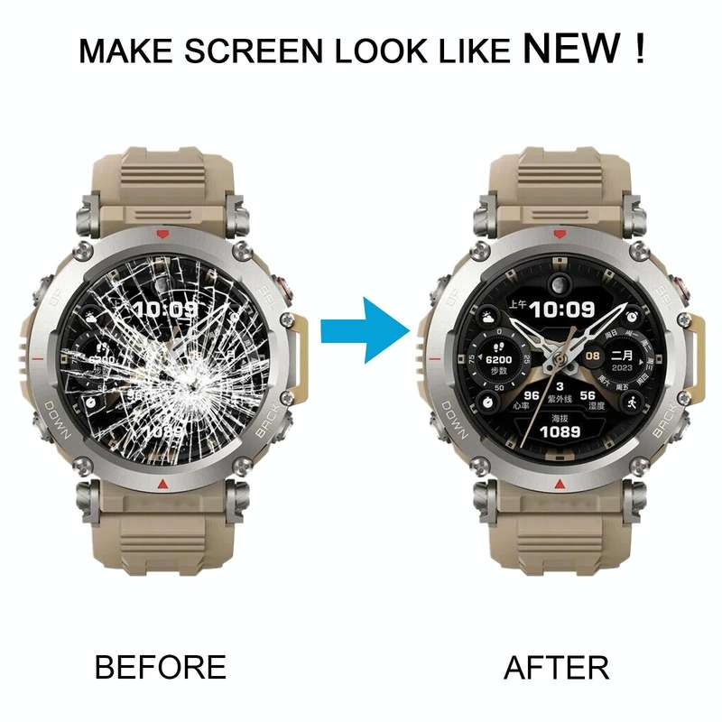 For Amazfit T-Rex Ultra Original LCD Screen Digitizer Full Assembly With Frame(Yellow)