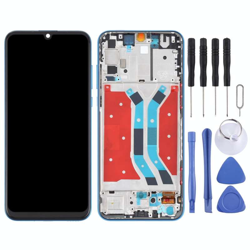 LCD Screen and Digitizer Full Assembly With Frame for Huawei P Smart S (Blue)