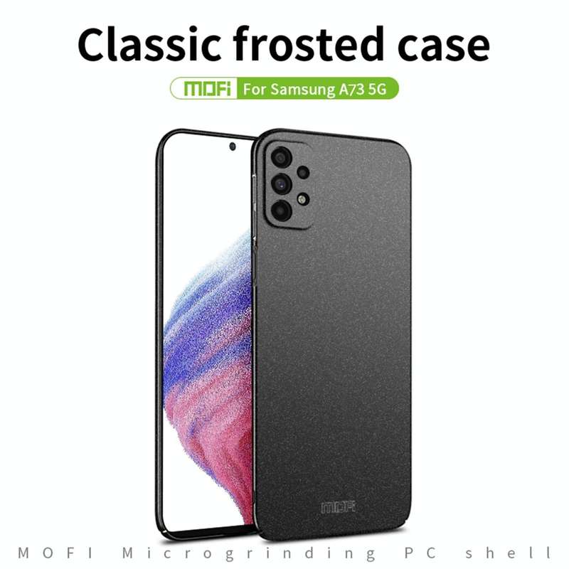 For Samsung Galaxy A73 5G MOFI Fandun Series Frosted PC Ultra-thin All-inclusive Phone Case(Gray)