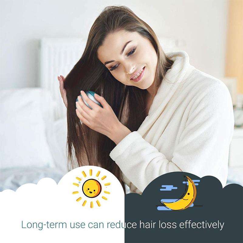 Portable Electric Hair Ionic Brush Hair Straightener Brush Negative Ion Comb Anti-static Massage ...