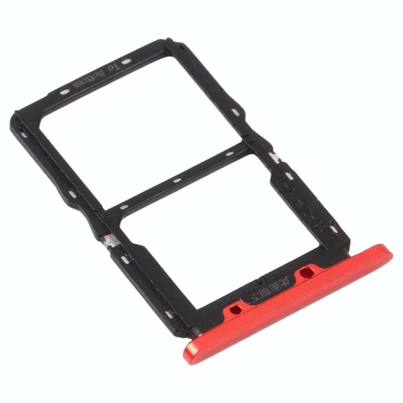 SIM Card Tray + NM Card Tray for Huawei Nova 5 Pro (Red)