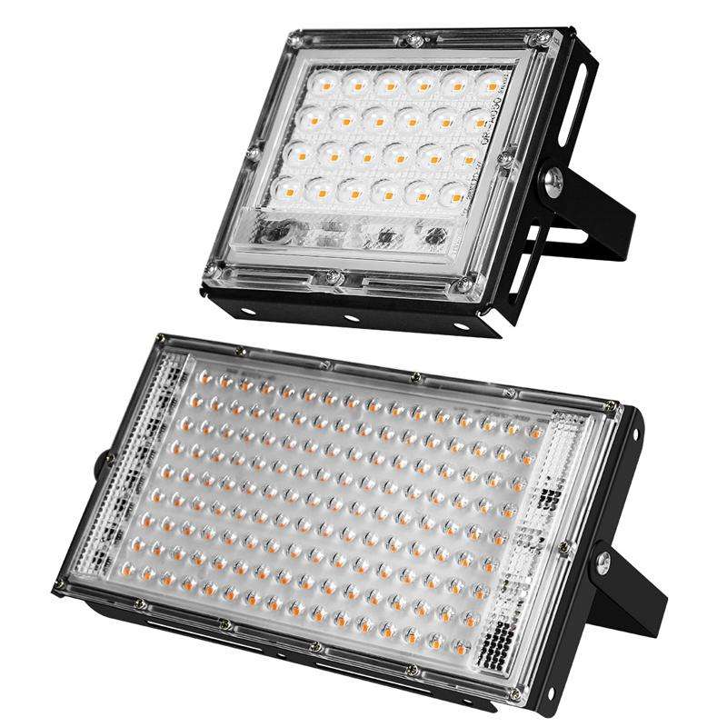 LED Plant Light Full Spectroscopy Waterproof Growth Lamp Three-wire Access 144 Beads 200W