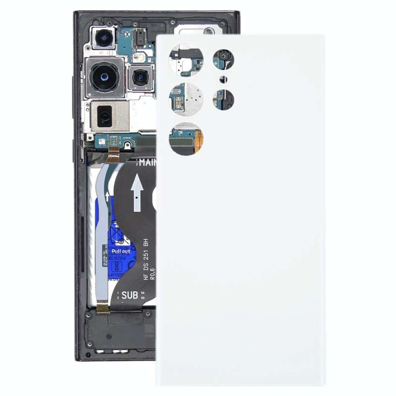 For Samsung Galaxy S23 Ultra 5G SM-S918B OEM Battery Back Cover(White)