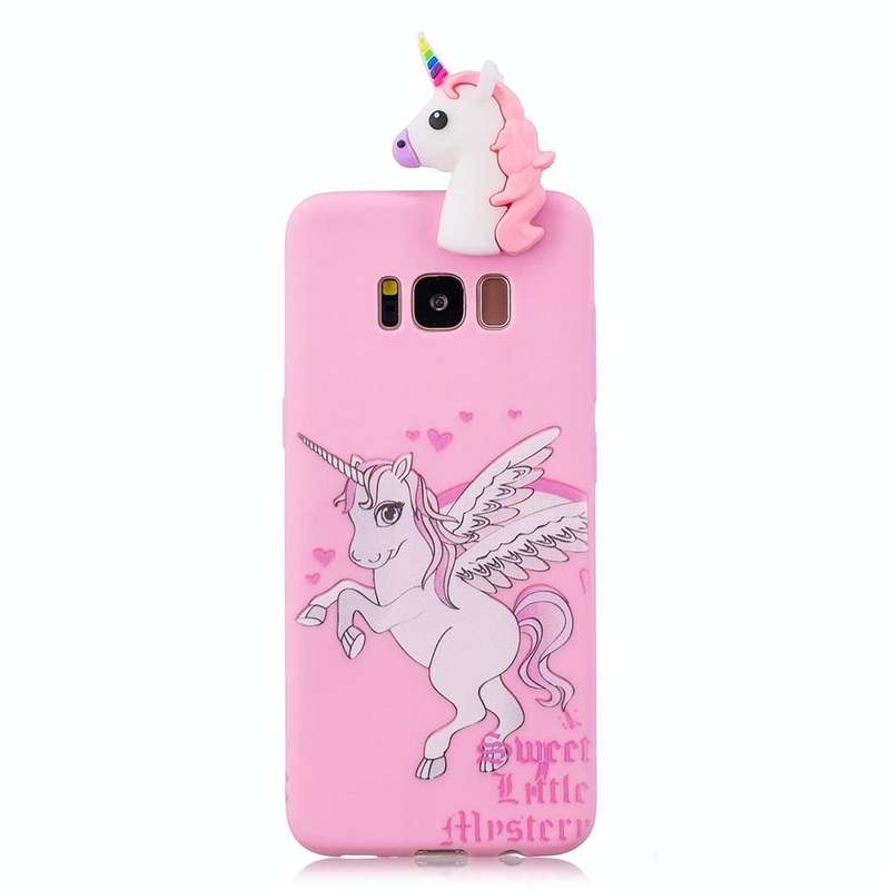 For Galaxy S8 Shockproof Cartoon TPU Protective Case(Unicorn)