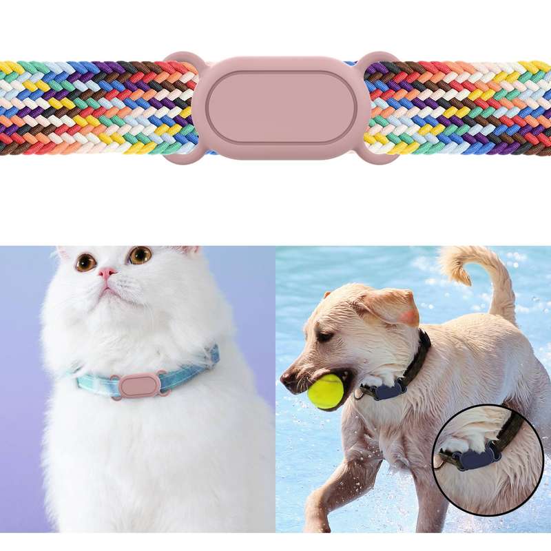 For Samsung Galaxy SmartTag 2 Pet Silicone Life Waterproof Protective Case(Black)