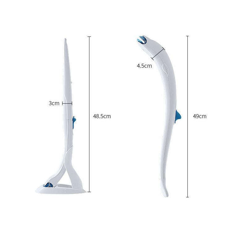 Disposable Toilet Brush Household Toilet Brush with Detergent, Style:Dolphin