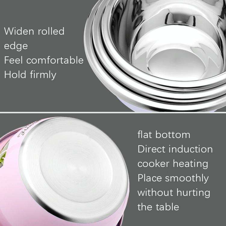 3 PCS / Set SiGang Stainless Steel Cartoon Thickened Seasoning Tank Cooking Wash Basin(22cm+24cm+...