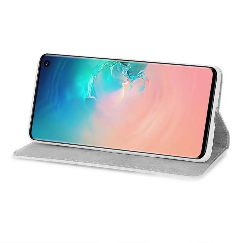 For Samsung Galaxy S10 Glitter Powder Horizontal Flip Leather Case with Card Slots & Holder & Lan...