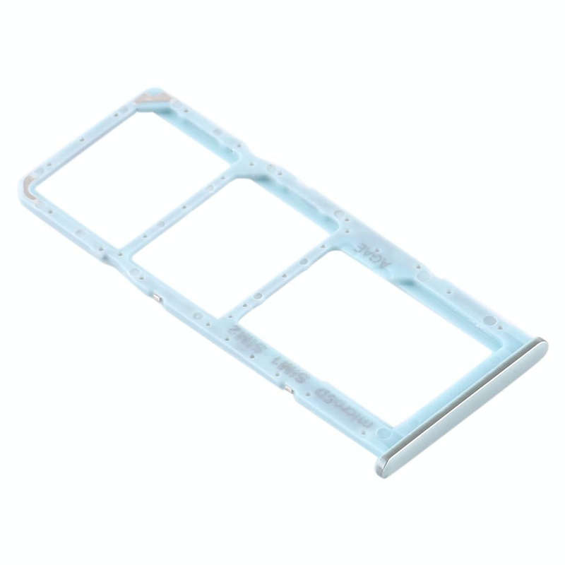 For Samsung Galaxy A71 SIM Card Tray + SIM Card Tray + Micro SD Card Tray (Blue)