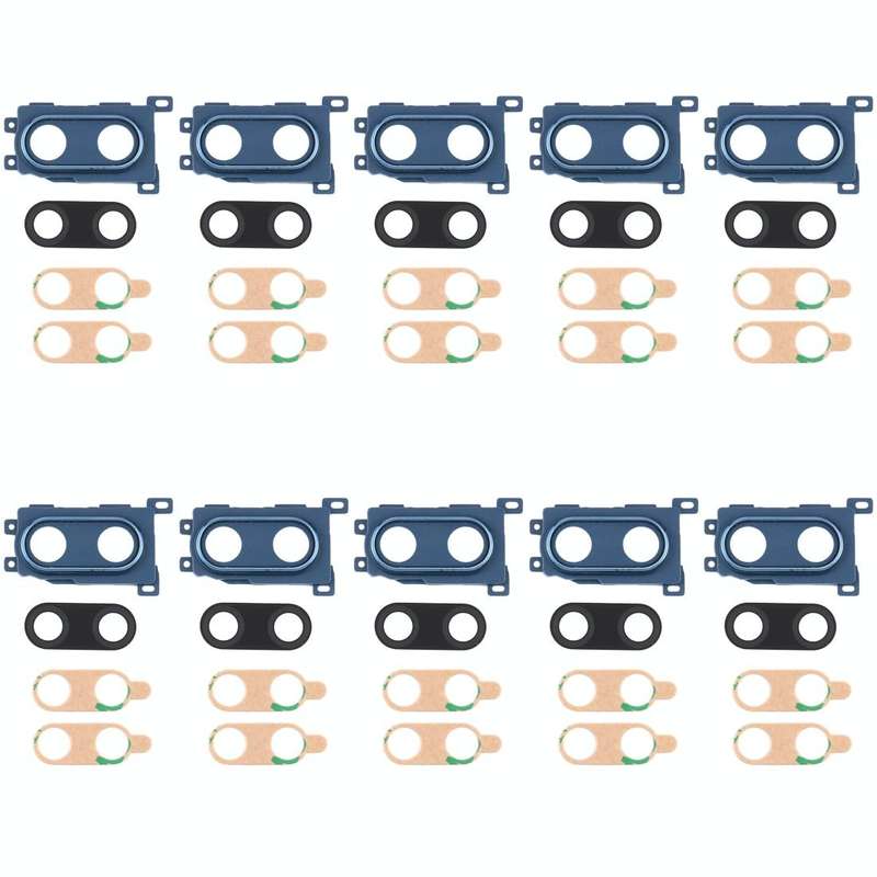 For Huawei Enjoy 9 Plus  10pcs Camera Lens Cover (Blue)