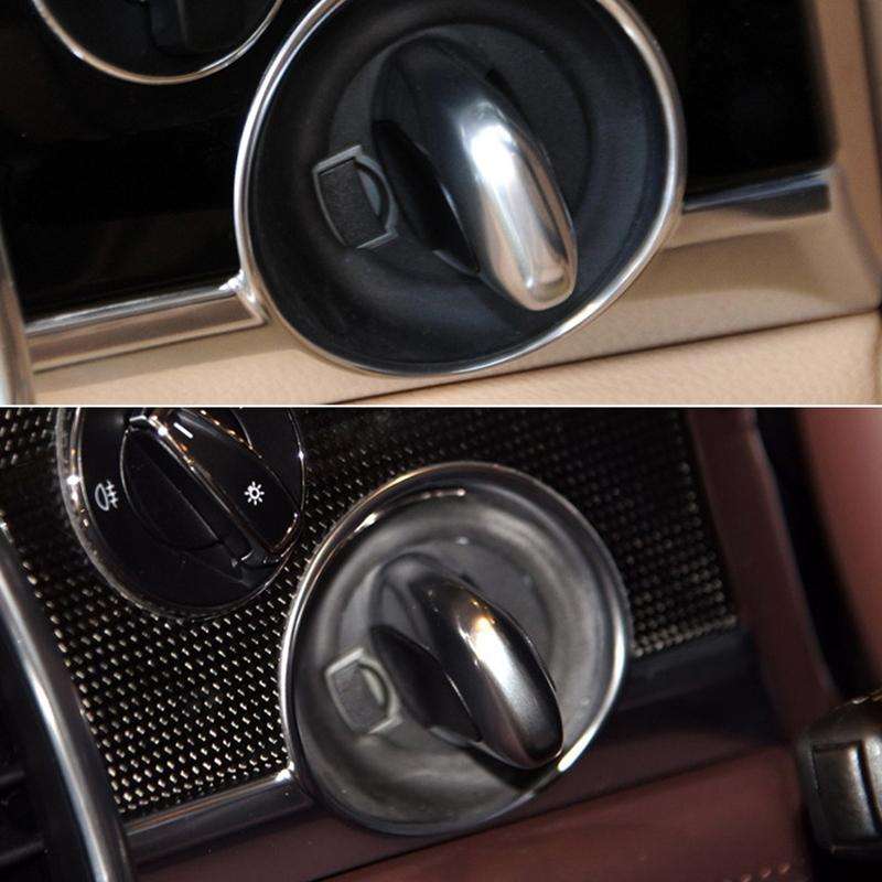For Porsche Cayenne 2011-2017 Car One-button Start Engine Key Ignition Switch Button(Black)