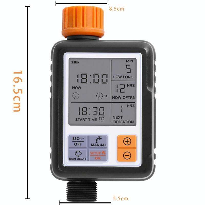 Universal LCD Screen Sprinkler Controller Outdoor Garden Solenoid Valve Timer Automatic Watering ...