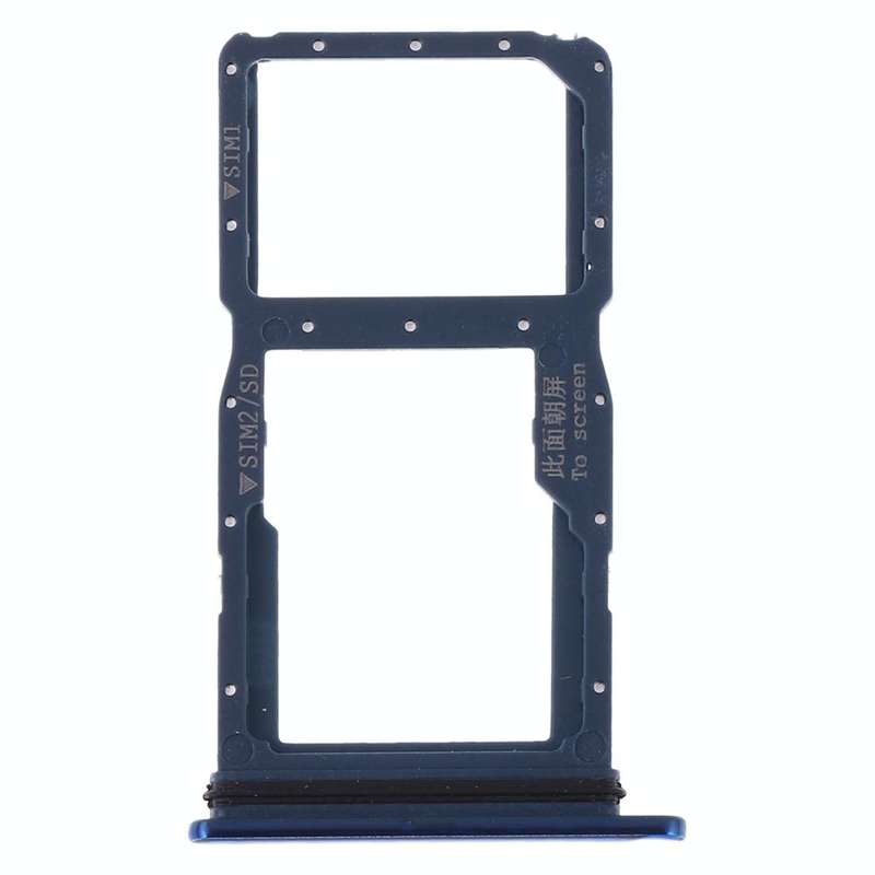 SIM Card Tray + SIM Card Tray / Micro SD Card Tray for Huawei Nova 5i (Blue)