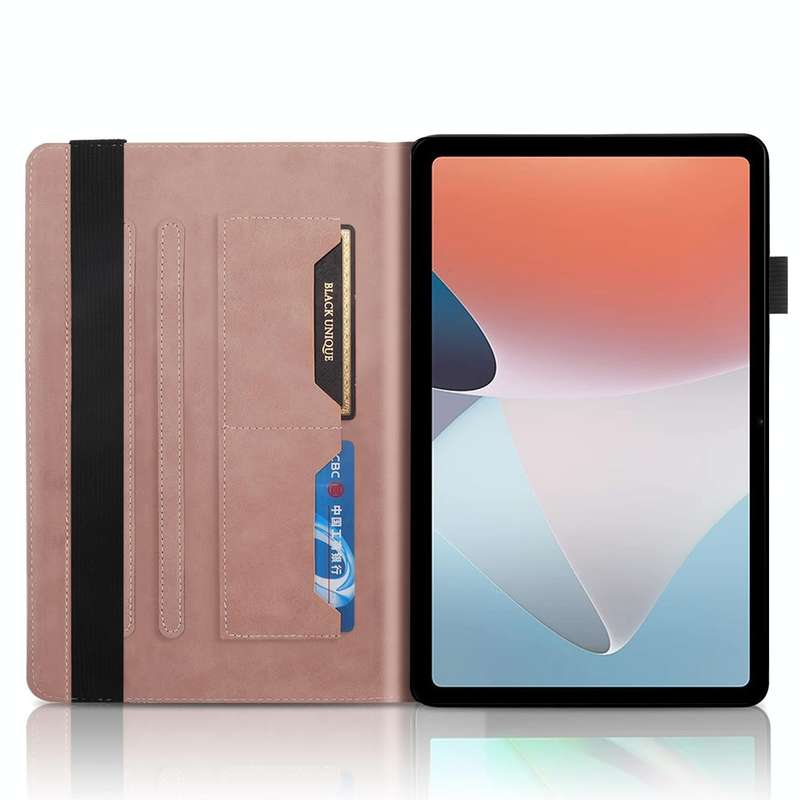For OPPO Pad Air Life Tree Series Horizontal Flip Leather Tablet Case(Rose Gold)