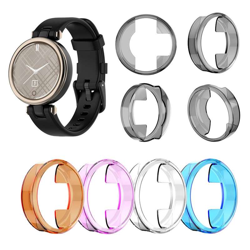 For Garmin Lily TPU Half-pack Candy Color Protective Case(Transparent)