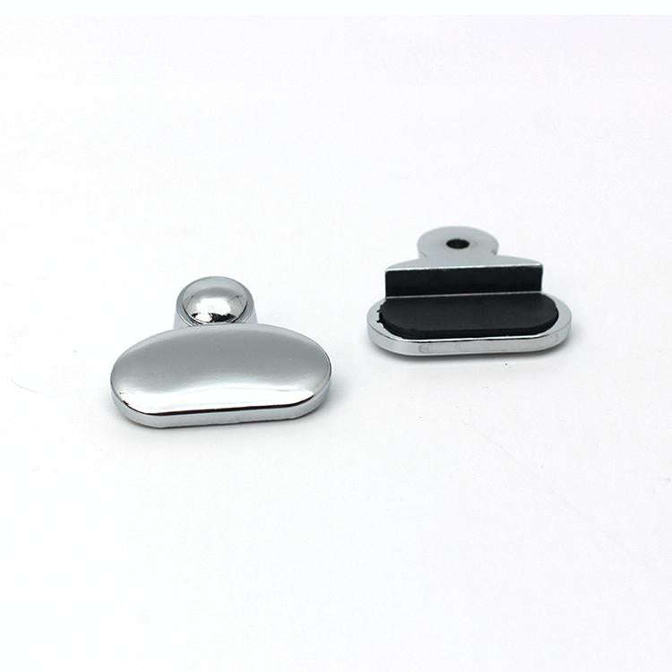 10 PCS Oval Glass Mirror Holder Buckle Fixing Accessories with Screw & Rubber Plug