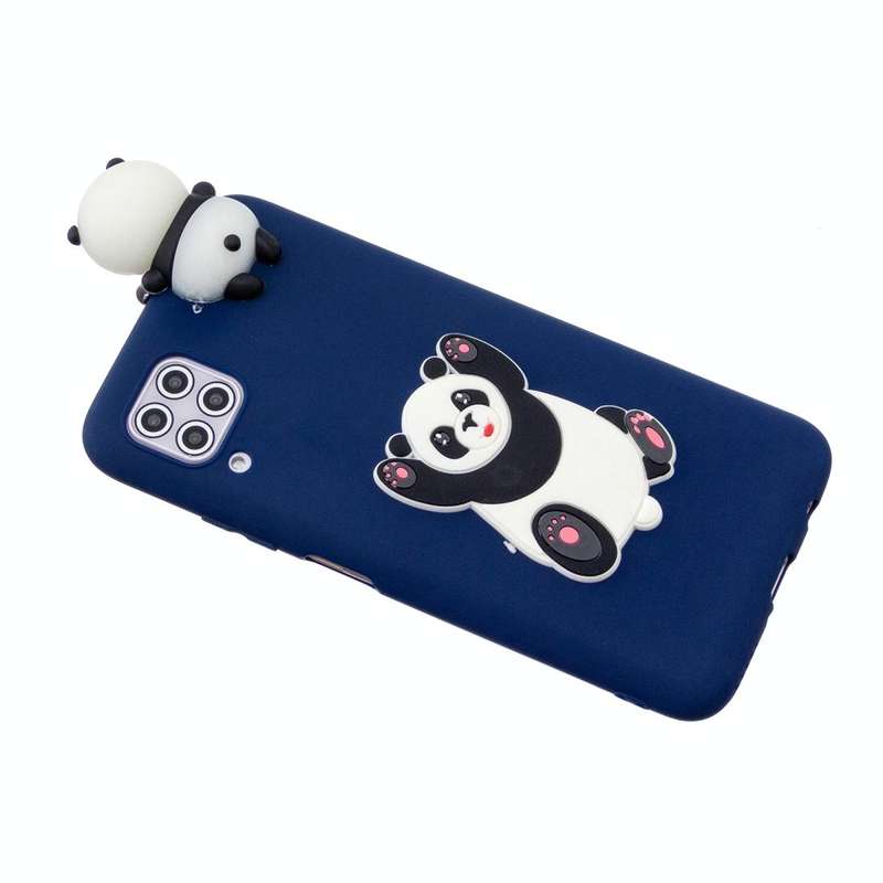 For Huawei P40 Lite Shockproof 3D Lying Cartoon TPU Protective Case(Panda)
