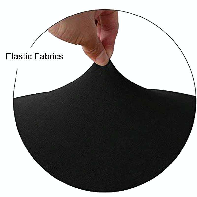 For Diameter 28-35cm Stretch Round Stool Sleeve Swivel Round Chair Covers(Black)