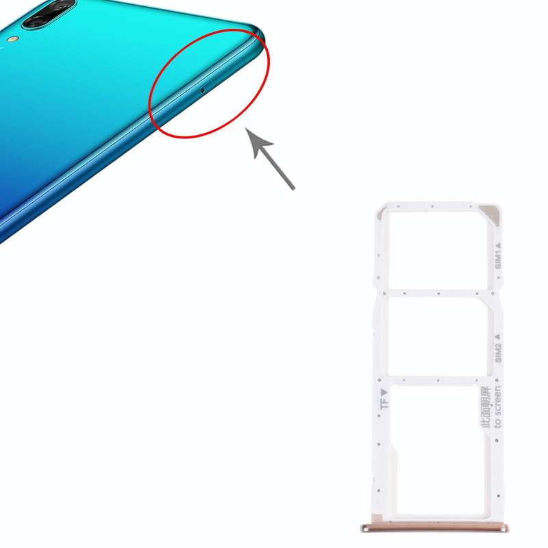 SIM Card Tray + SIM Card Tray + Micro SD Card Tray for Huawei Y7 Pro 2018 (Silver)