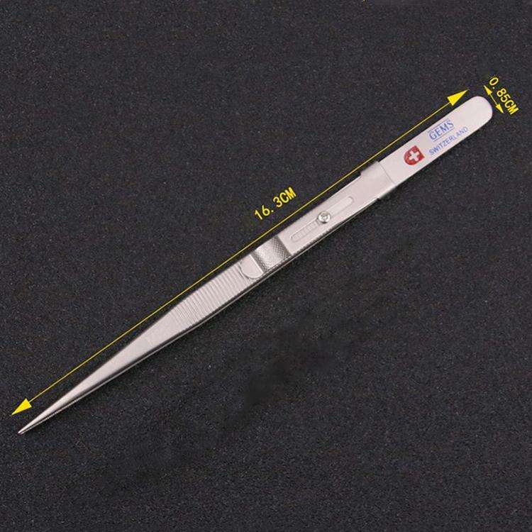 Non-Slip Diamond Tweezers Jewelry Tweezers Elastic Stainless Steel Gem Diamond Clips Durable Tool...