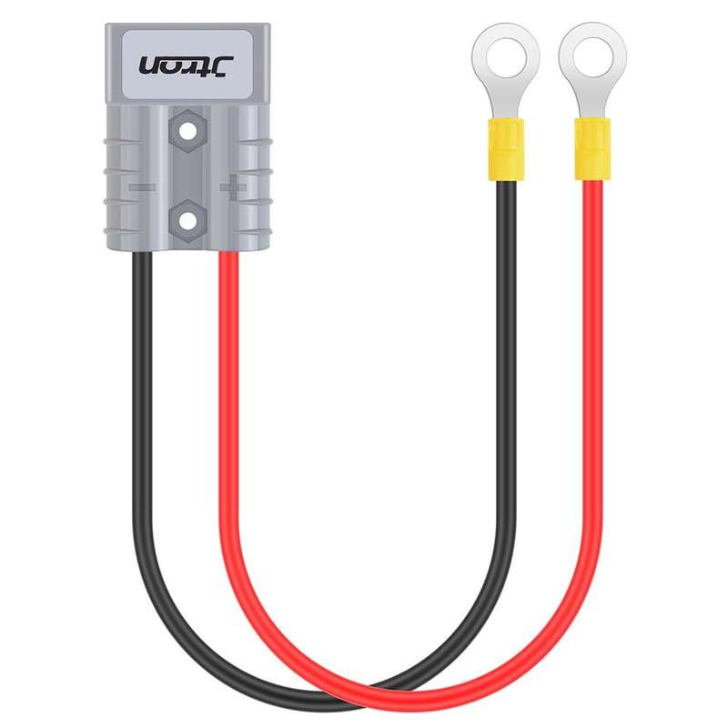 50A 600V Battery Charger Battery Quick Disconnect Plug Trailer Winch Plug with 1FT Cable (Turn O ...