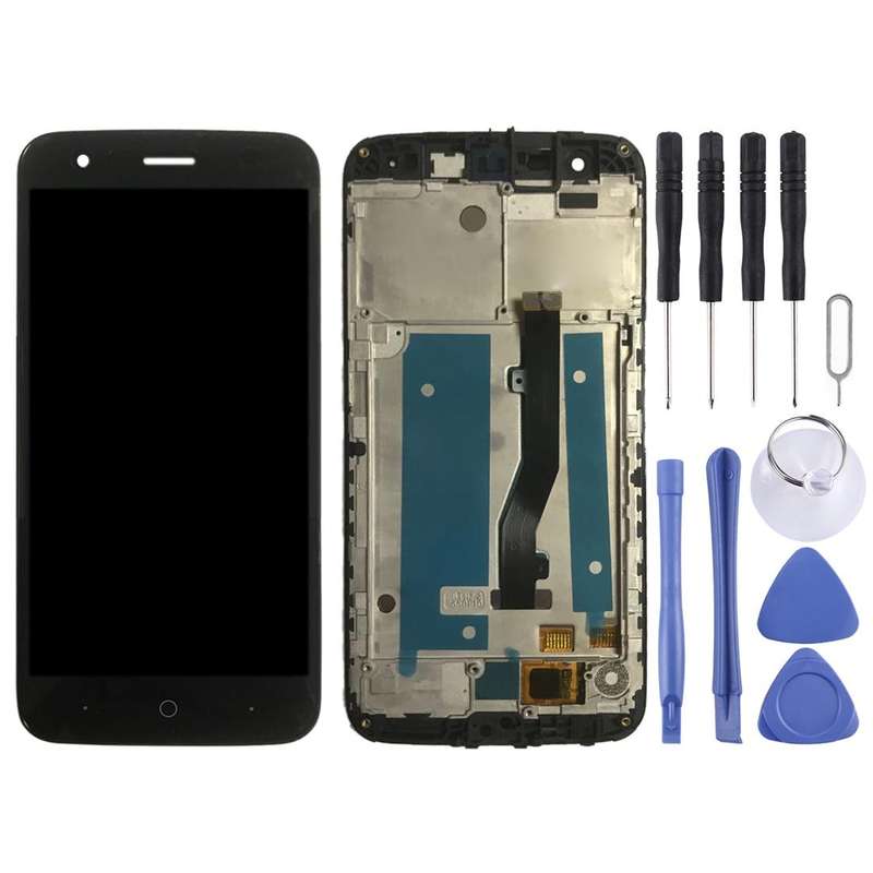 OEM LCD Screen for ZTE Blade V8 Lite  Digitizer Full Assembly with FrameBlack)