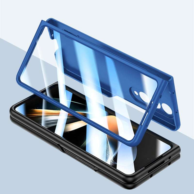 For Samsung Galaxy Z Fold4 5G Integrated Skin Feel PC Phone Case with Pen / Pen Box(Black)