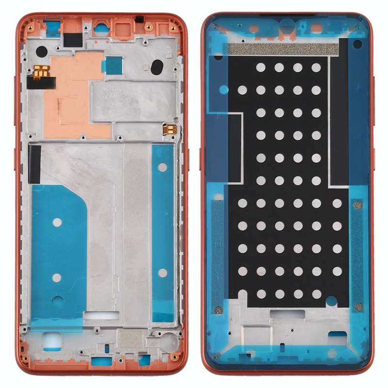 Middle Frame Bezel Plate for Nokia 7.2 / 6.2 / TA-1196 TA-1198 TA-1200 TA-1187 TA-1201 (Orange)