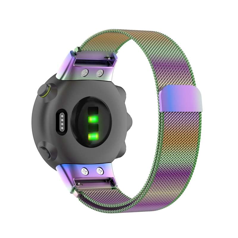For Garmin Forerunner 45 / 45S / Swim 2 Milanese Watch Band(Colorful)