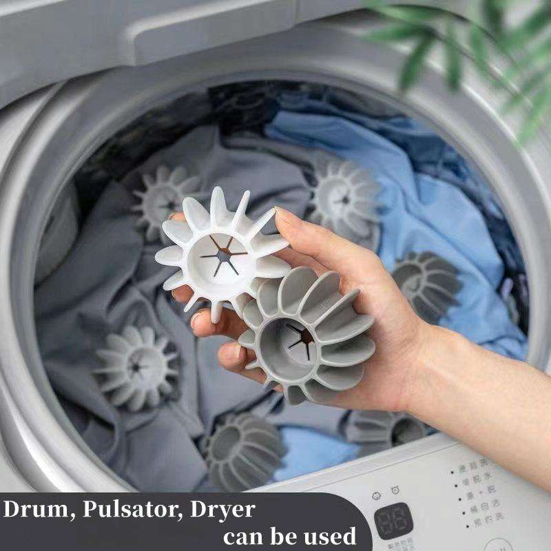 20pcs Laundry Ball Stain Removal Anti-tangle Cleaning Ball For Washing Machine(White)