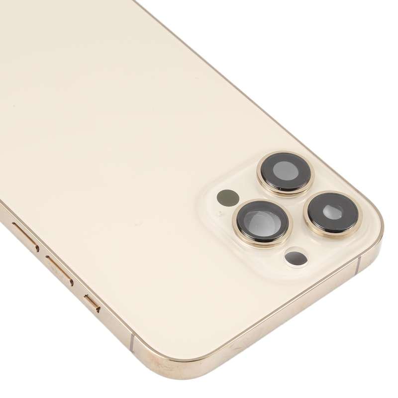 For iPhone 13 Pro Max Battery Back Cover with Side Keys & Card Tray & Power + Volume Flex Cable &...