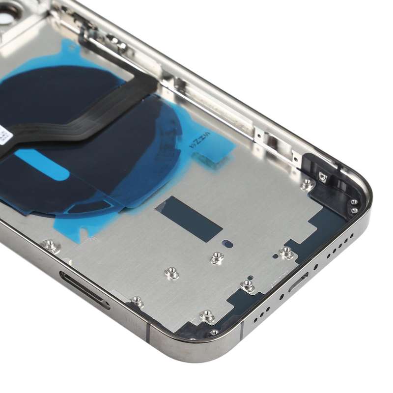 Battery Back Cover (with Side Keys & Card Tray & Power + Volume Flex Cable & Wireless Charging Mo...