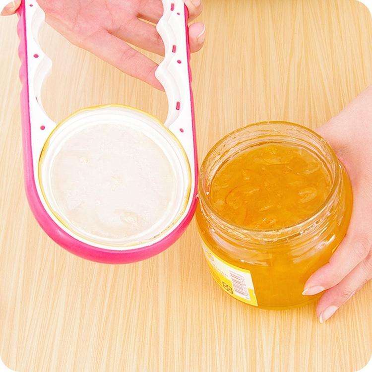 4 in 1 Multi-function Bottle Opener Home Safe Open Cans Anti-skid Cap Kitchen Tool, Random Color ...